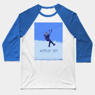 Zippin' It! - Zipline Rider Baseball T-Shirt